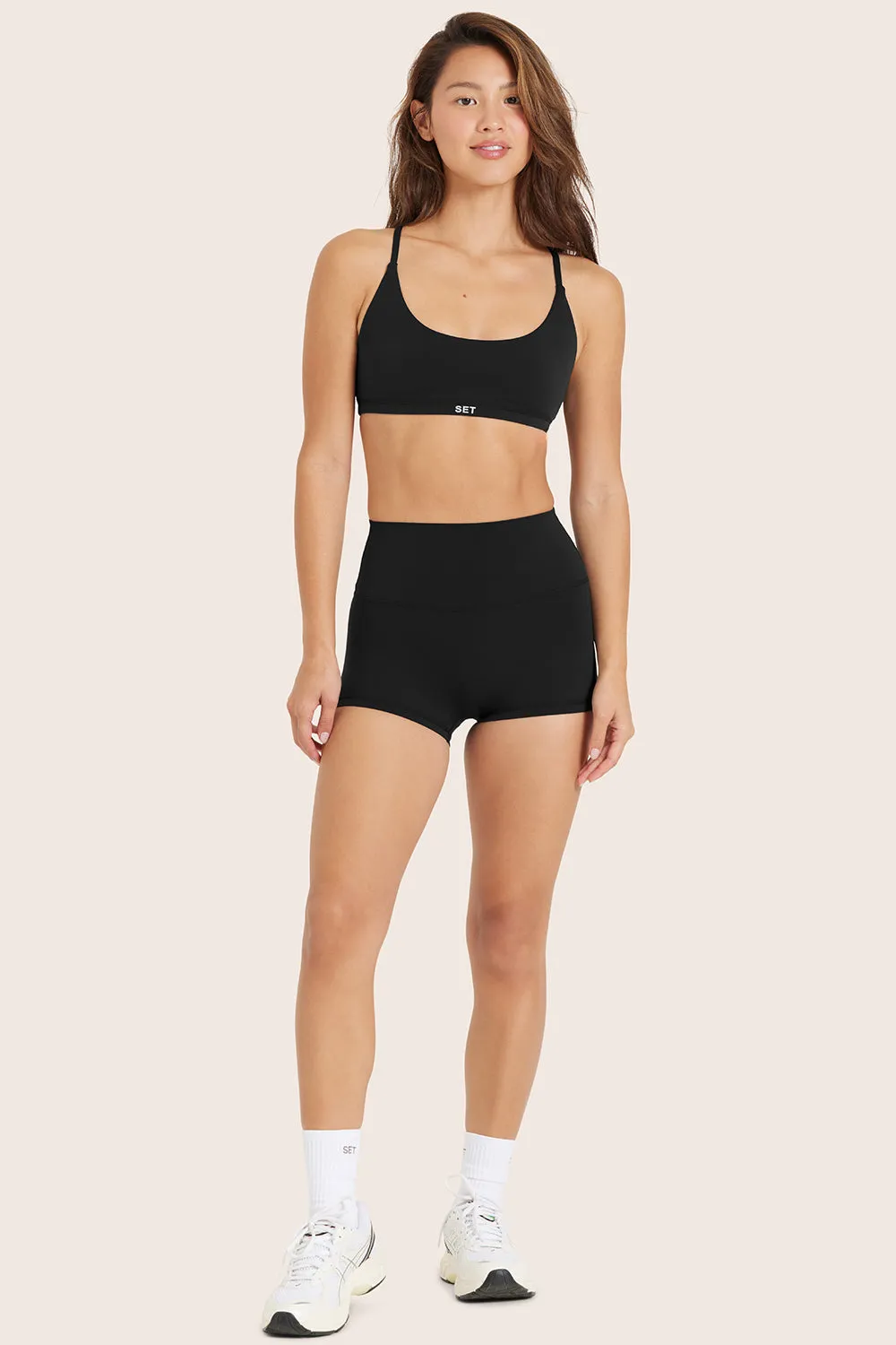 AIRLUXE™ BREATHE MINI SHORTS - ONYX