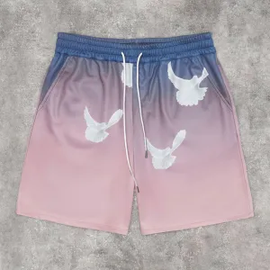 Art Gradient Casual Sports Shorts