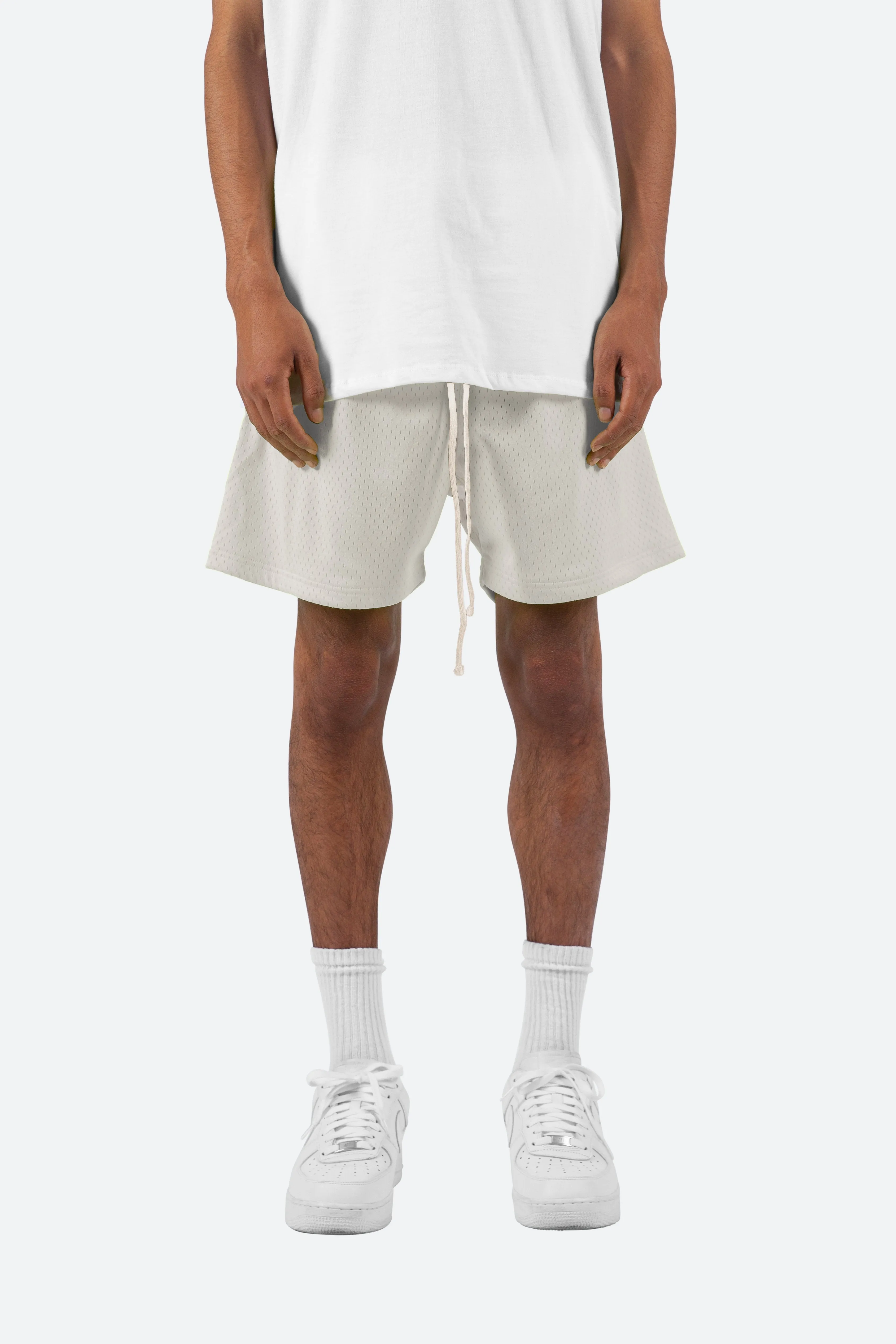 Athletic Mesh Shorts - Off White