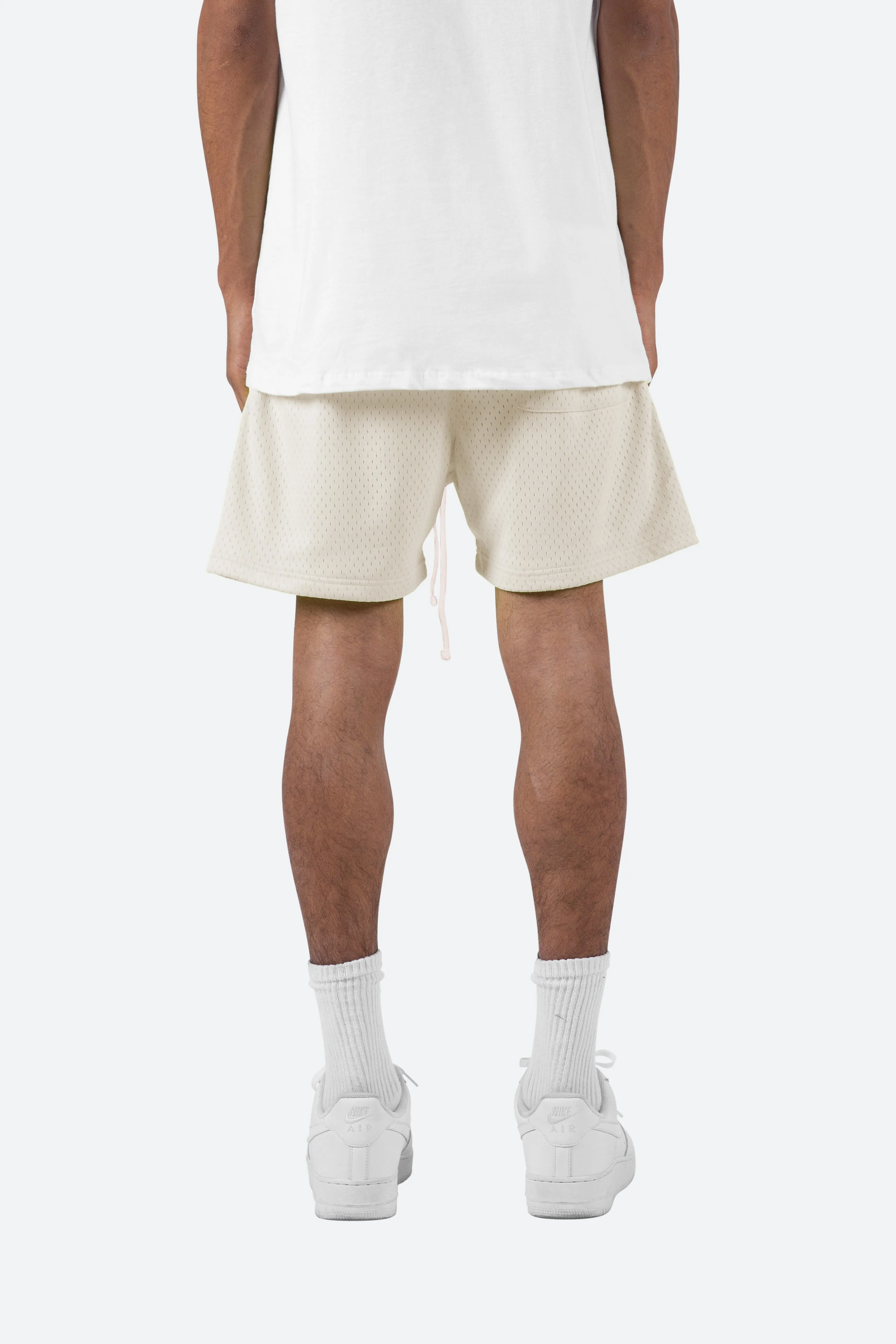 Athletic Mesh Shorts - Off White