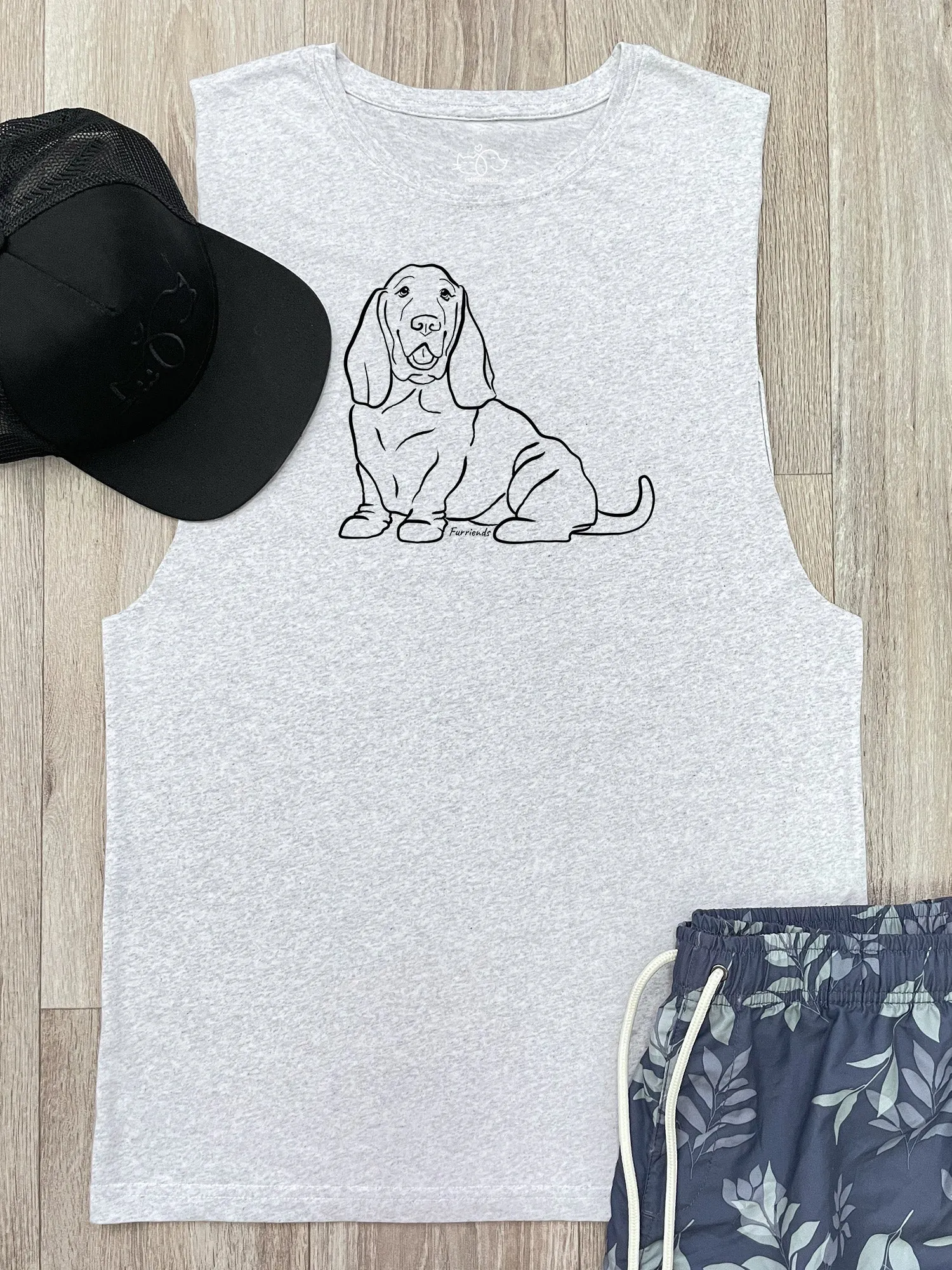 Basset Hound Axel Drop Armhole Muscle Tank