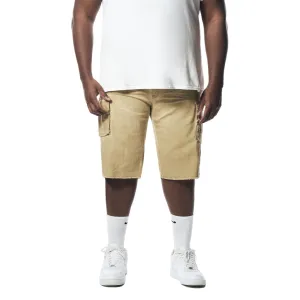 Big and Tall - Pigment Dyed Twill Utility Shorts - Khaki