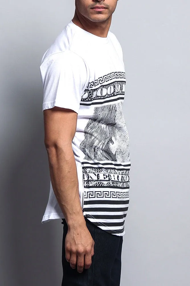 Big Franklin Aztec Print Extended T-Shirt