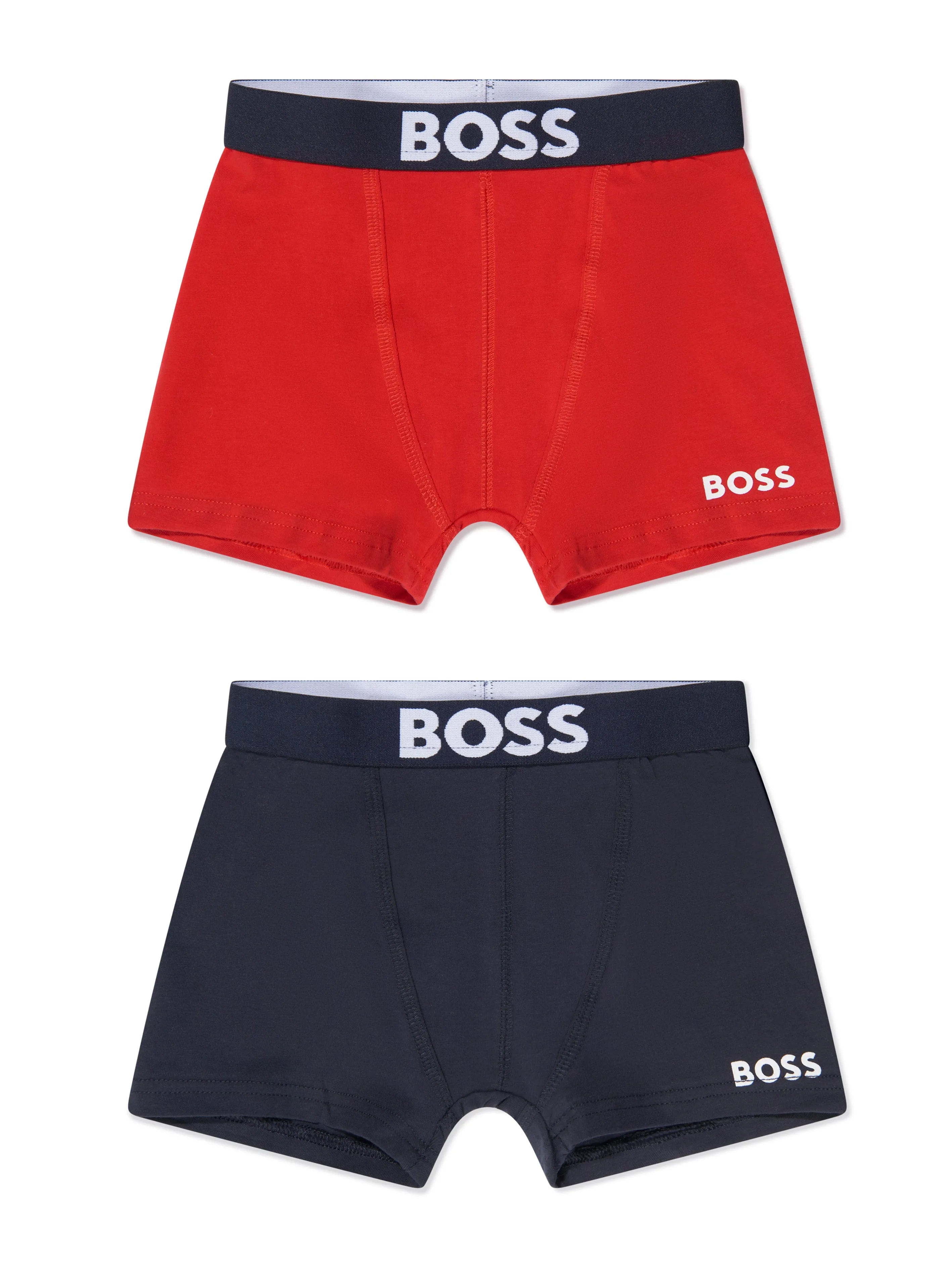 BOSS Boys Boxer Shorts Set (2 Pack) In Red