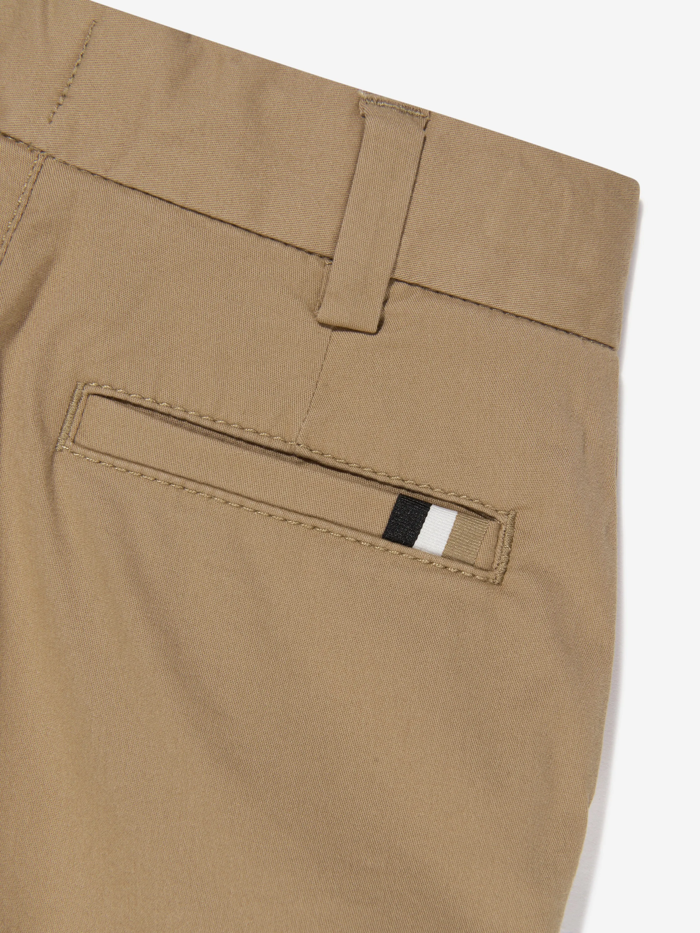 BOSS Boys Pocket Bermuda Shorts In Beige