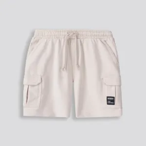 Boys Trackie Shorts _ 153369 _ Cement