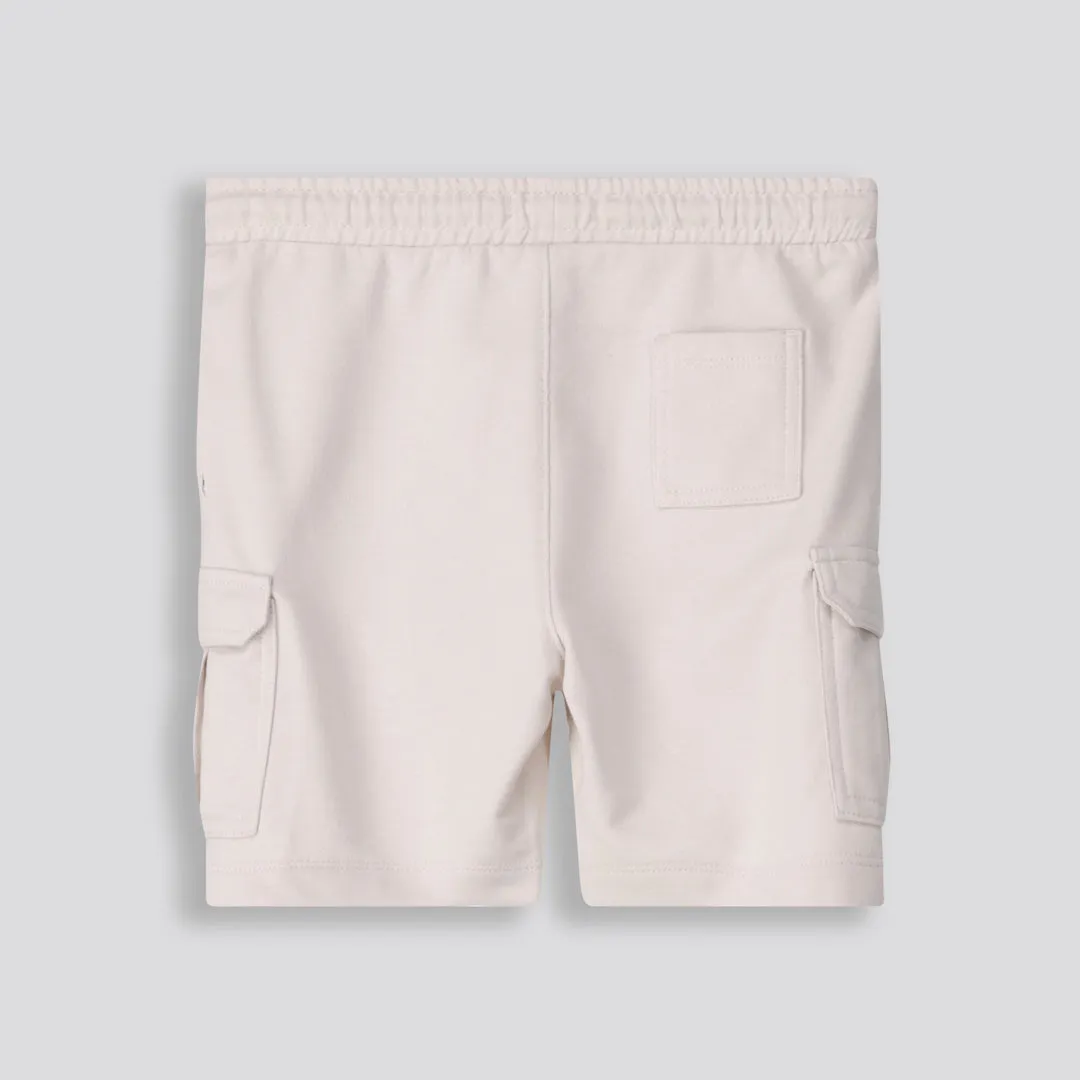 Boys Trackie Shorts _ 153369 _ Cement