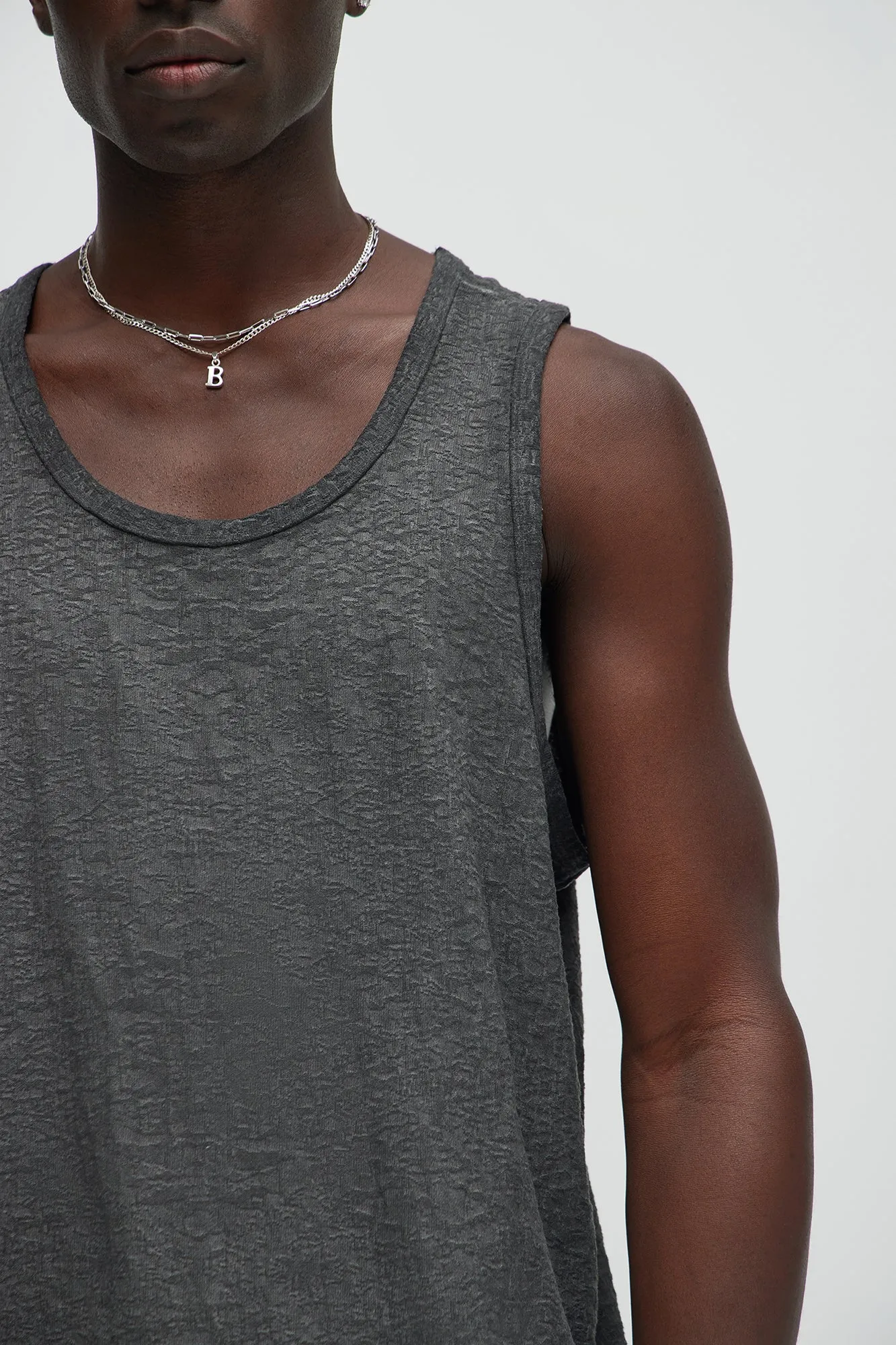 Calvin Washed Tank - Black