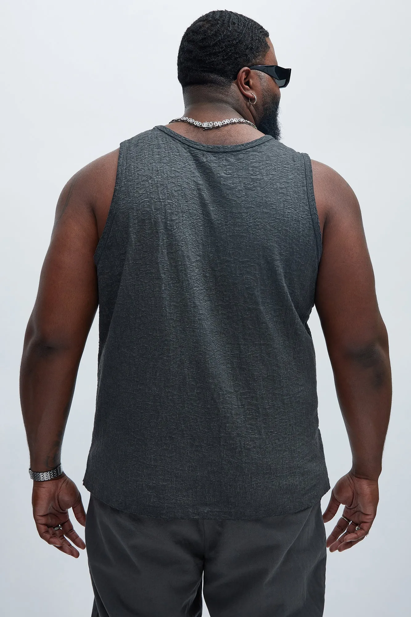 Calvin Washed Tank - Black