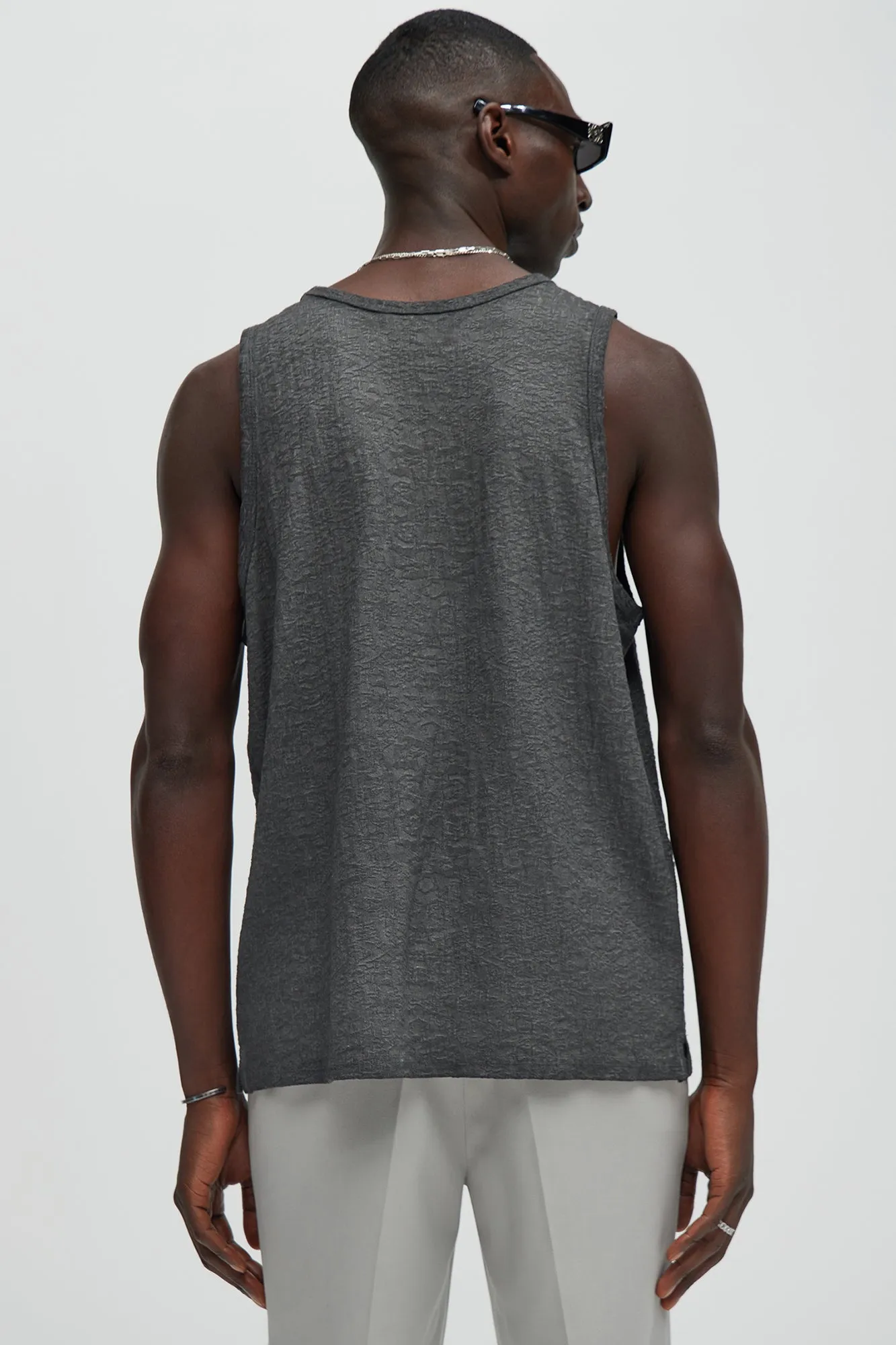 Calvin Washed Tank - Black