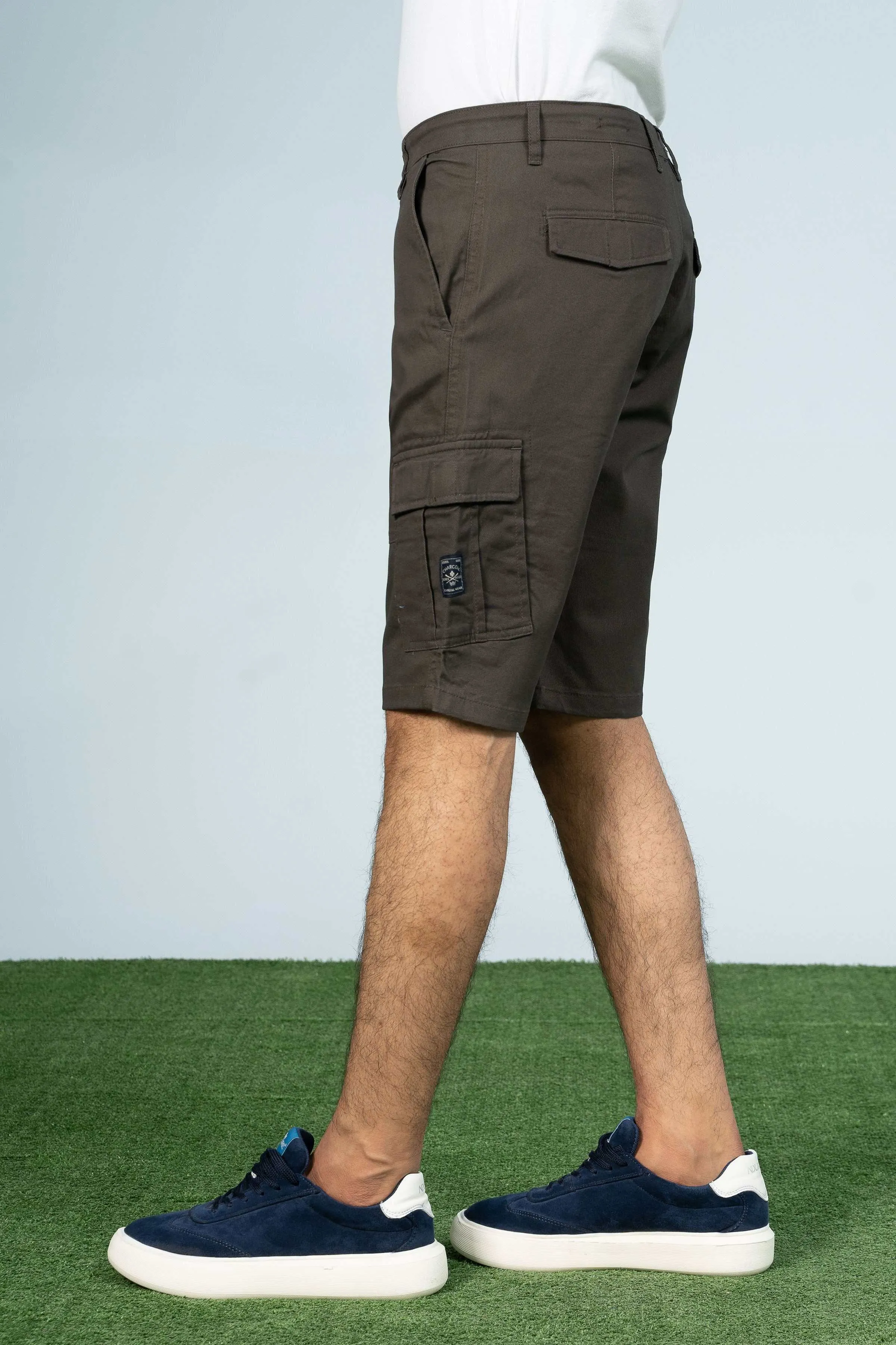 CARGO REGULAR FIT SHORTS DARK GREY