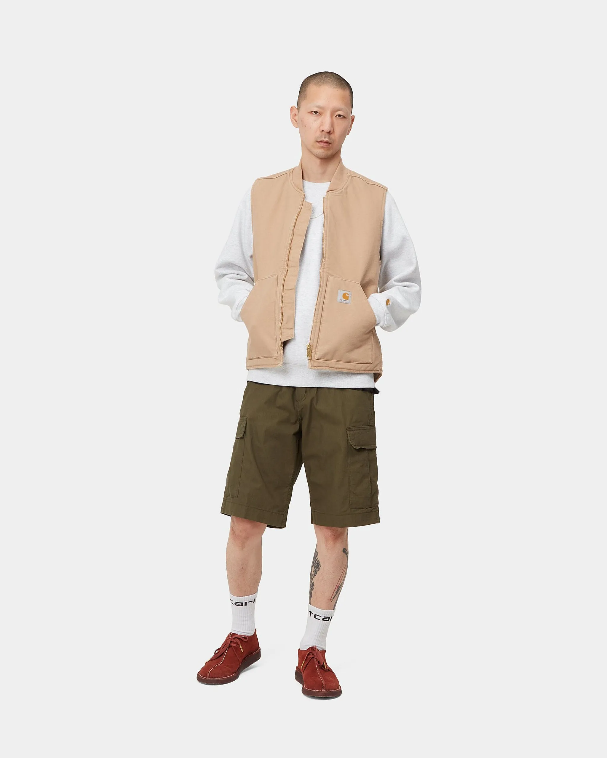 Carhartt WIP Regular Cargo Shorts - Cypress Rinsed