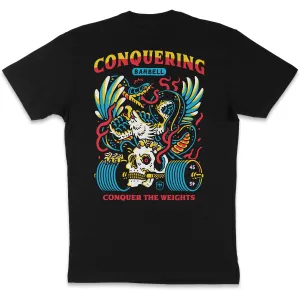 Conquer The Weights - Air Raid - Black Tee