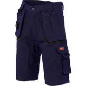 Cotton Drill Shorts - Duratex Cotton Duck Weave Tradies Cargo Shorts - with twin holster tool pocket