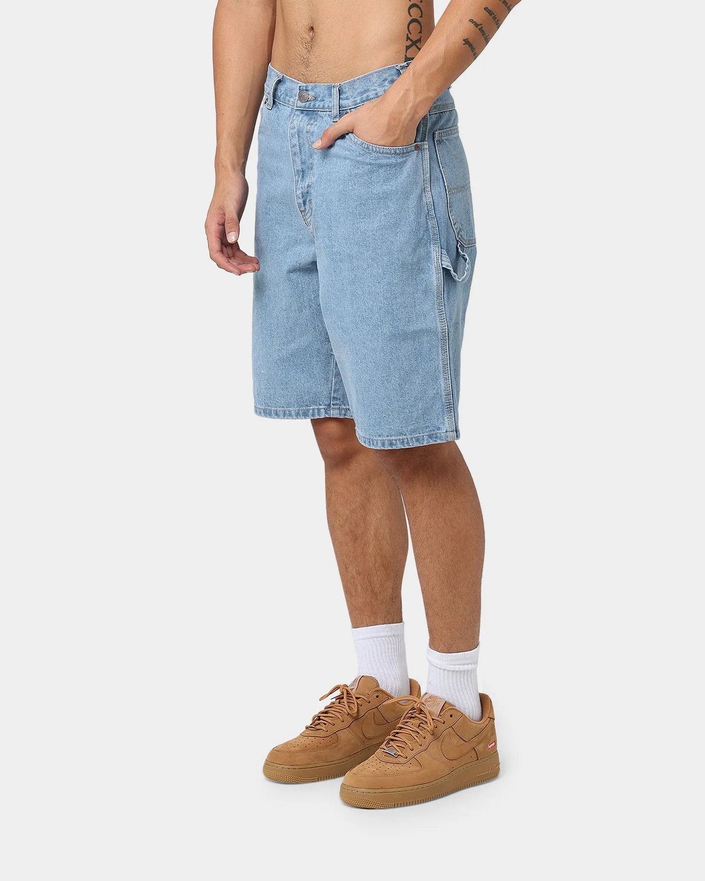 Dickies Relaxed Fit Carpenter Shorts Light Indigo