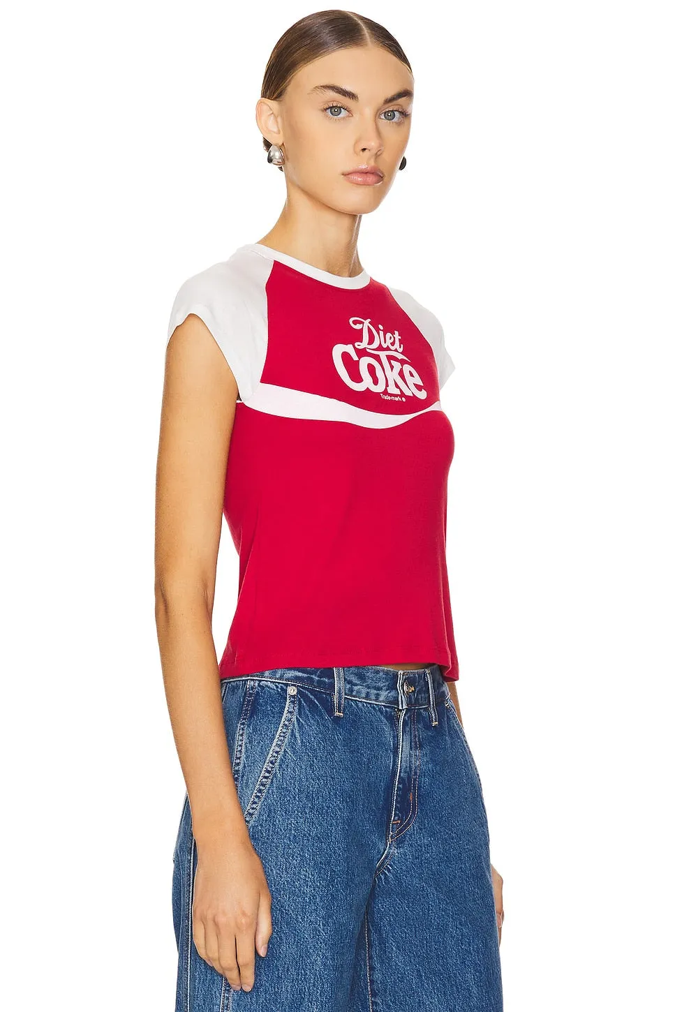 Diet Coke 94 - Raglan Baby Tee - Red & White