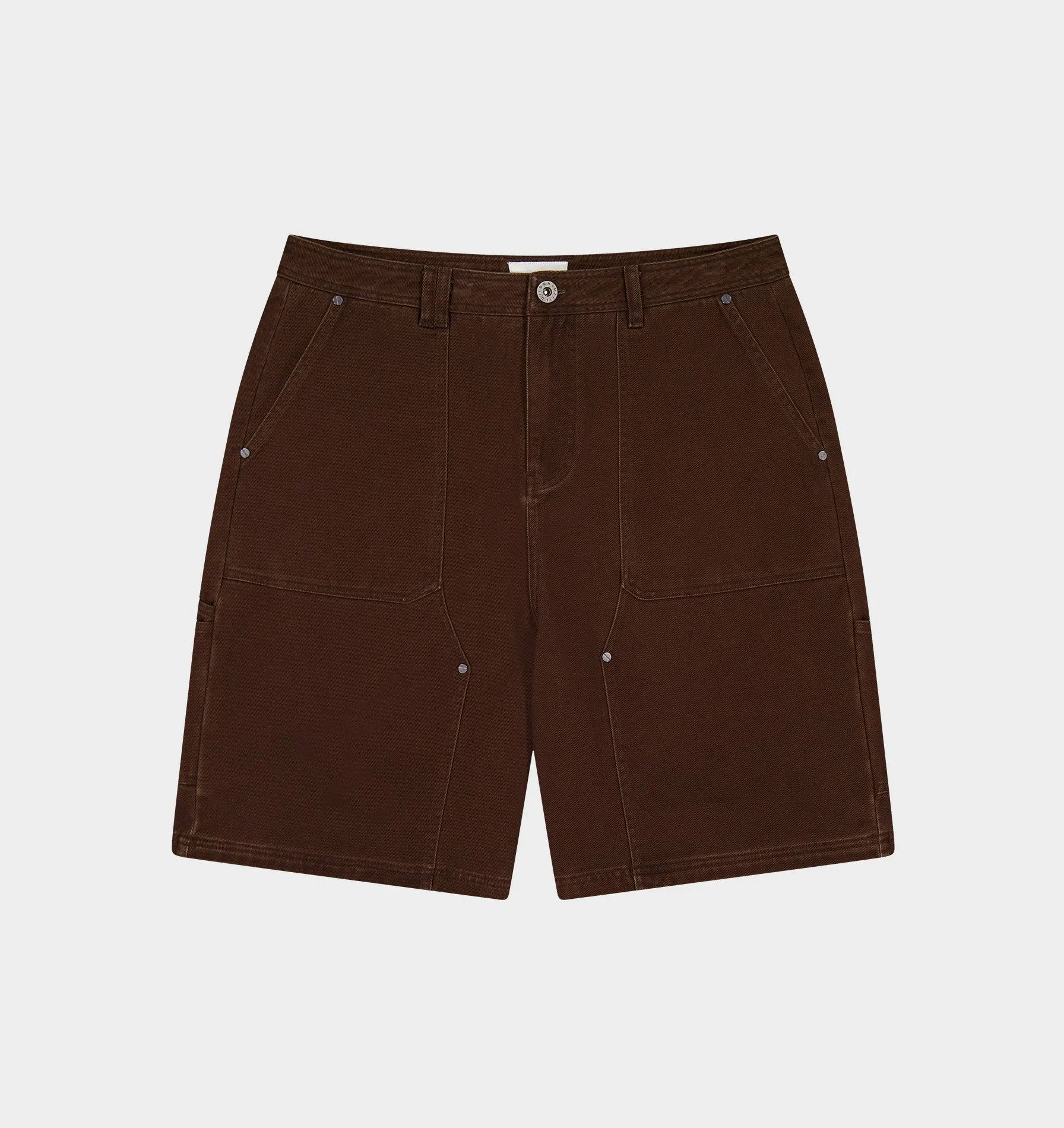 Double Knee Workers Short - Dark Brown