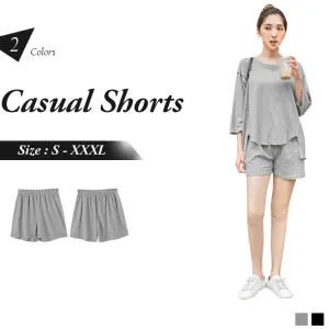 ELASTIC-WAIST CASUAL SHORTS