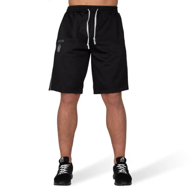 Functional Mesh Shorts- Black/Red