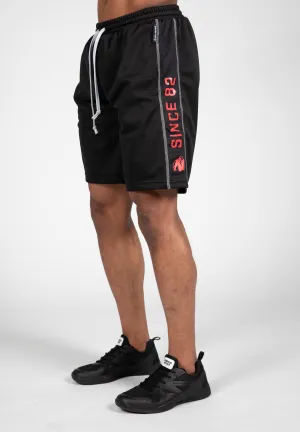 Functional Mesh Shorts - Black/Red