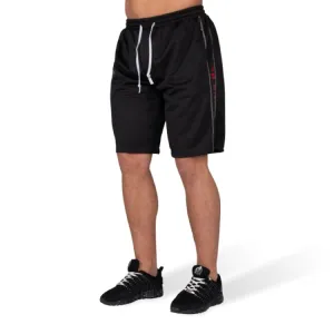 Functional Mesh Shorts- Black/Red