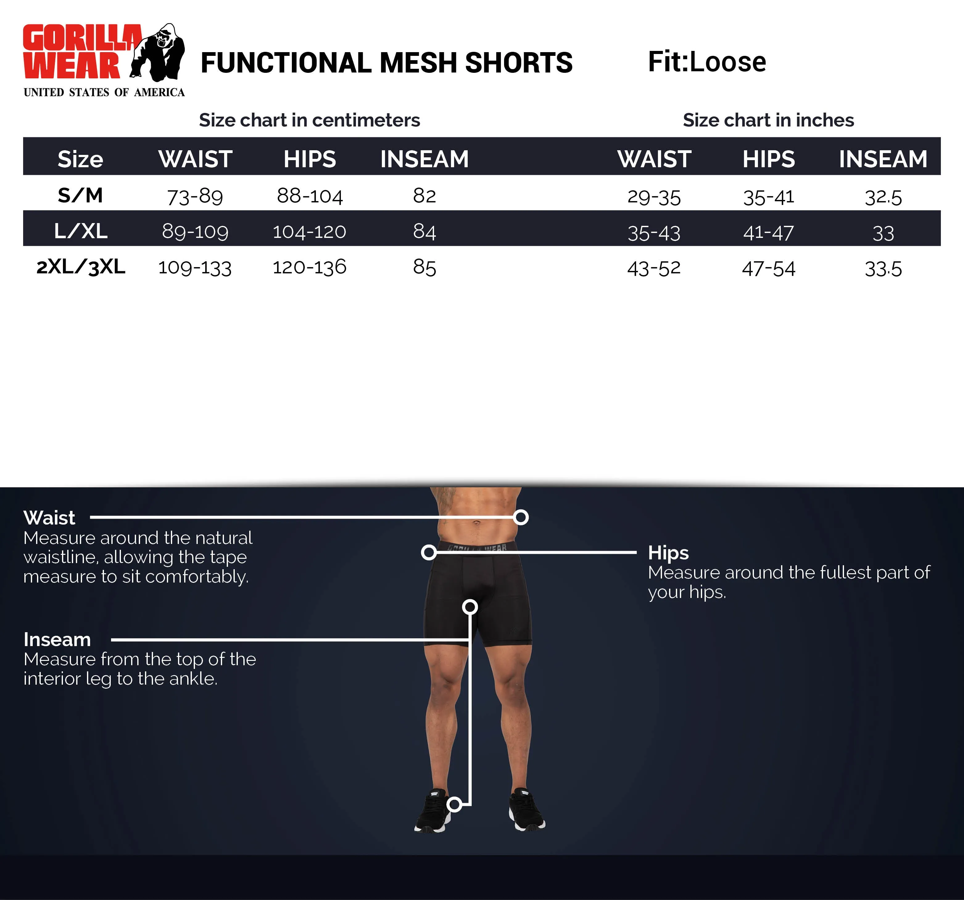 Functional Mesh Shorts- Black/White