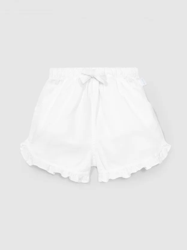 Girl Shorts | White