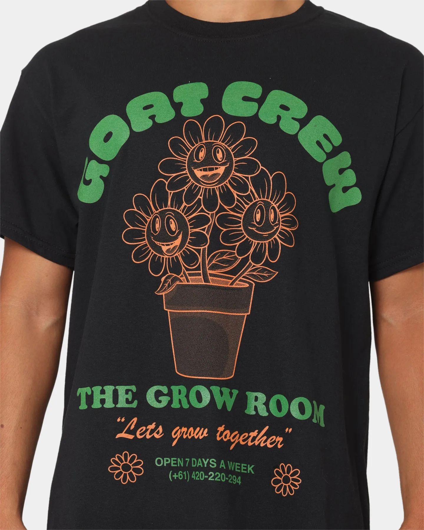 Goat Crew Grow Room T-Shirt Black