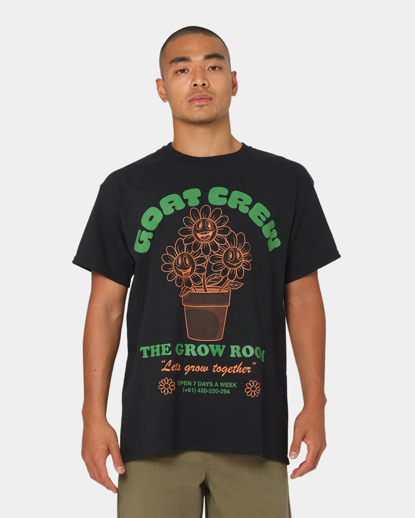 Goat Crew Grow Room T-Shirt Black