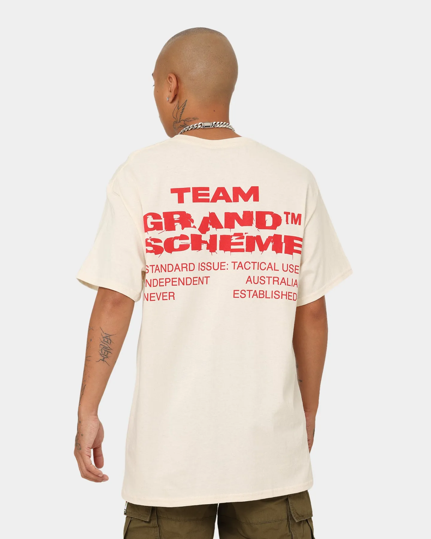 Grand Scheme Team T-Shirt Cream