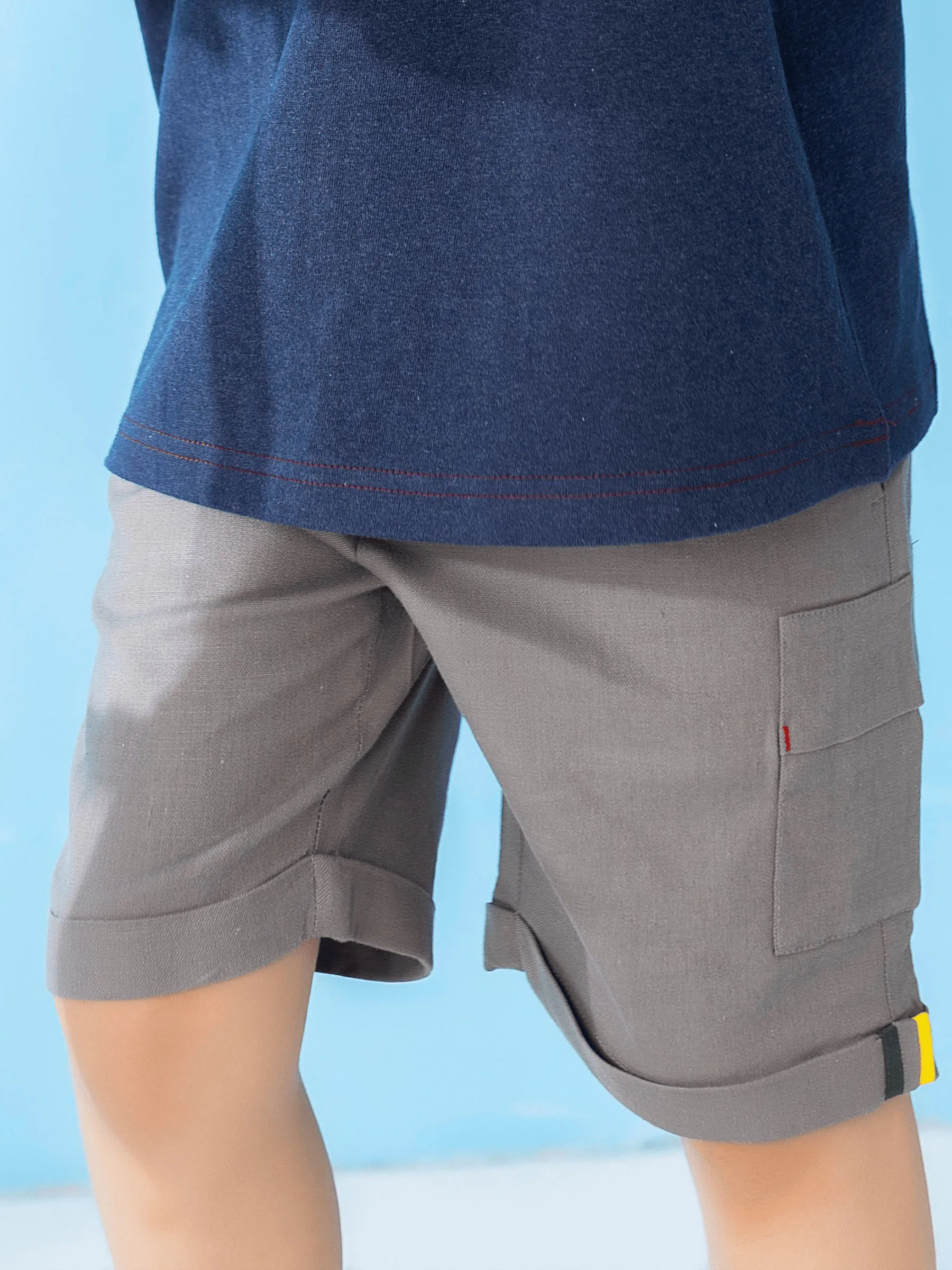 Grey Casual Short