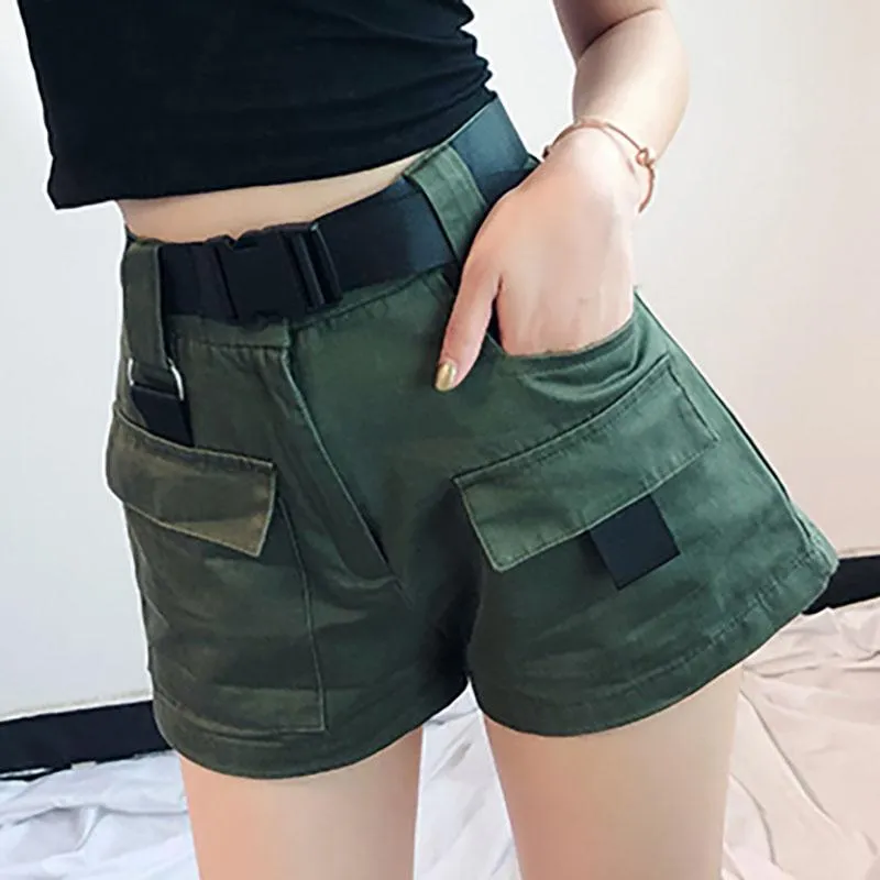 High Waist Multi Pocket Shorts SD00861