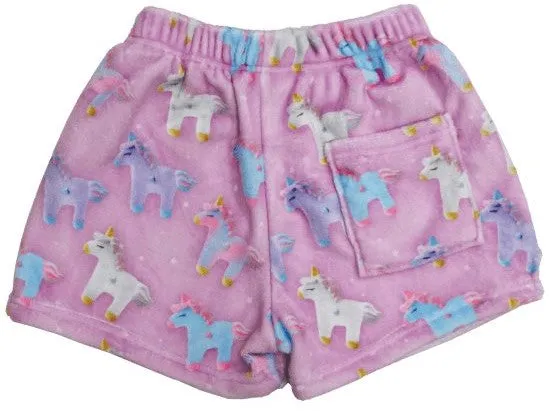 Iscream Unicorns and Stars Plush Shorts