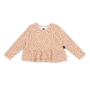 Kapow Kids Fresh As A Daisy Peplum LS Top