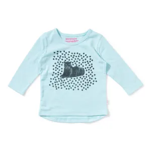 Lil Missie Munster Aqua Long Sleeve Simba Top