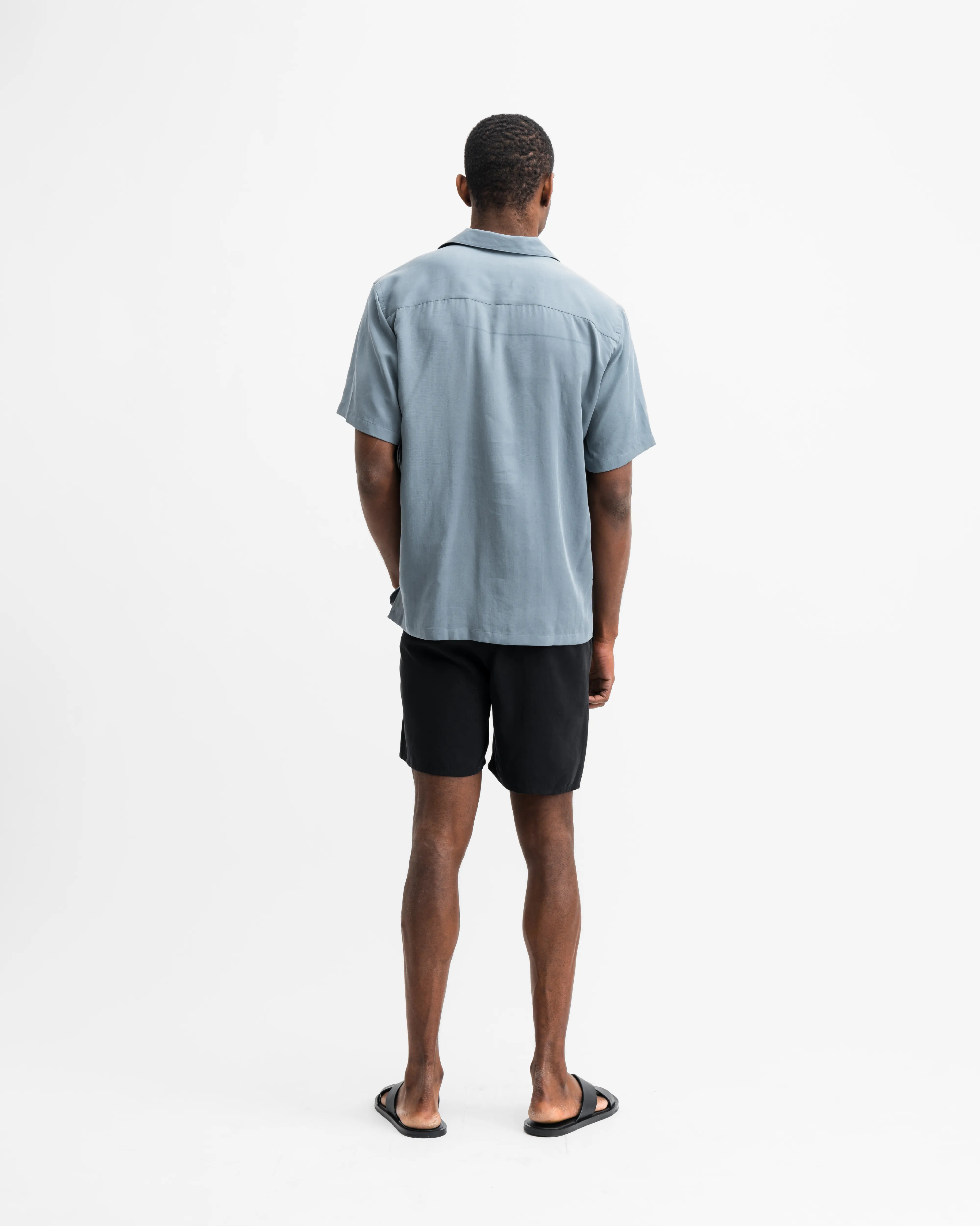 Lyocell Relaxed Fit Shorts Black