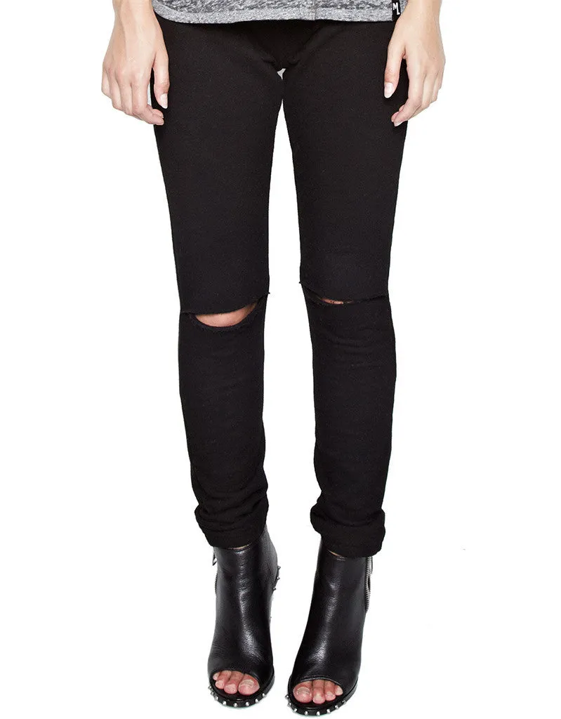 Michael Lauren Jonas Jogger w/Knee Slits in Black