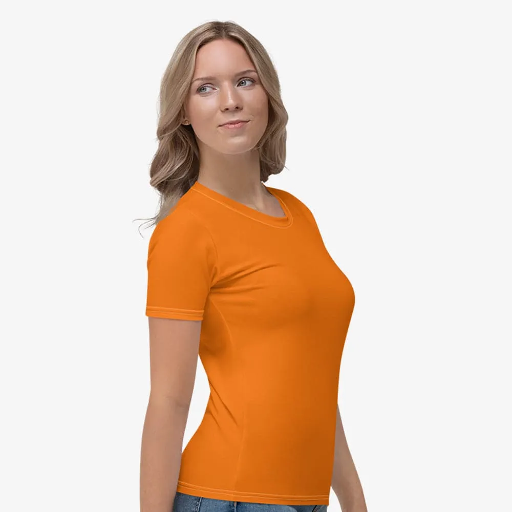 Monochrome Stretchy Tee Orange