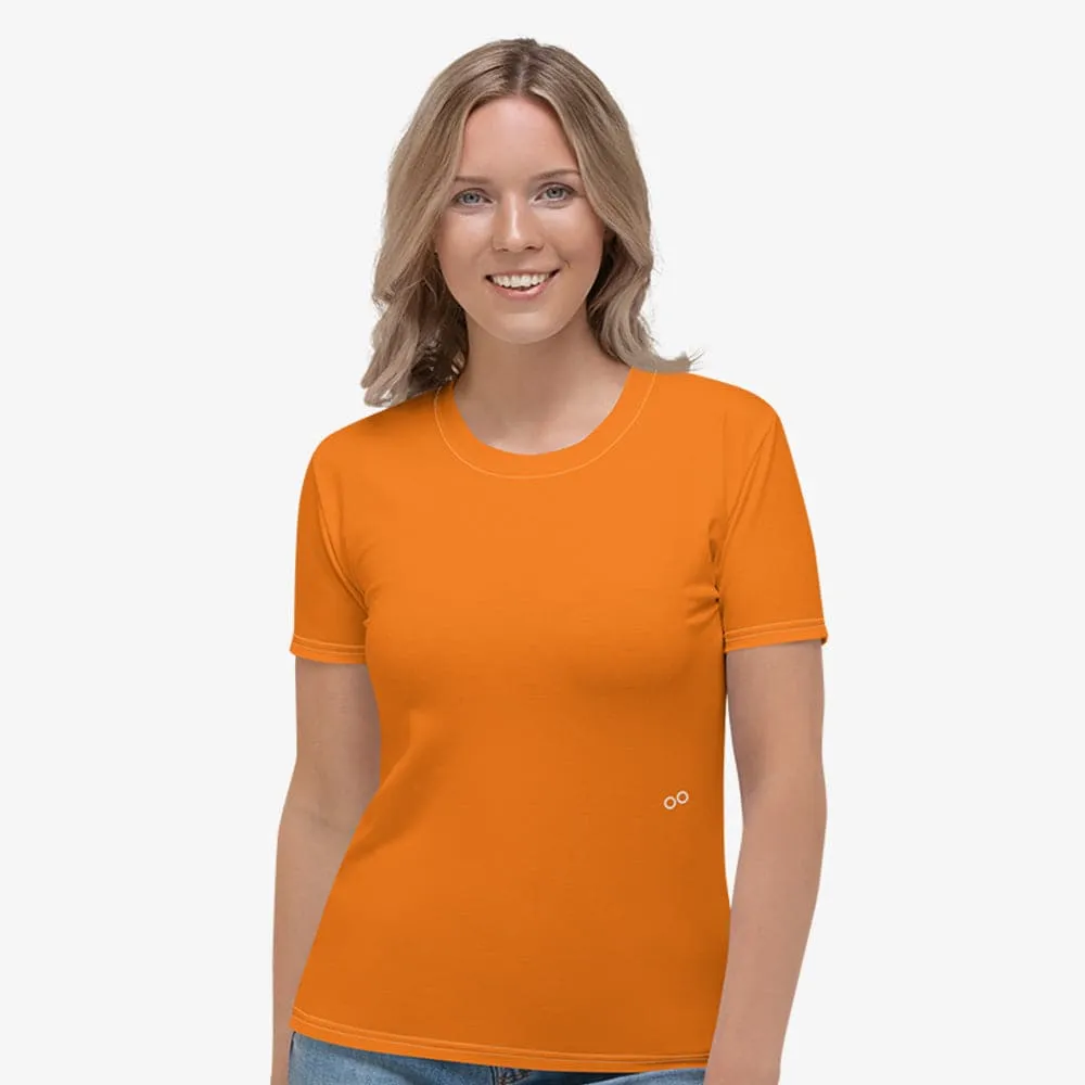 Monochrome Stretchy Tee Orange