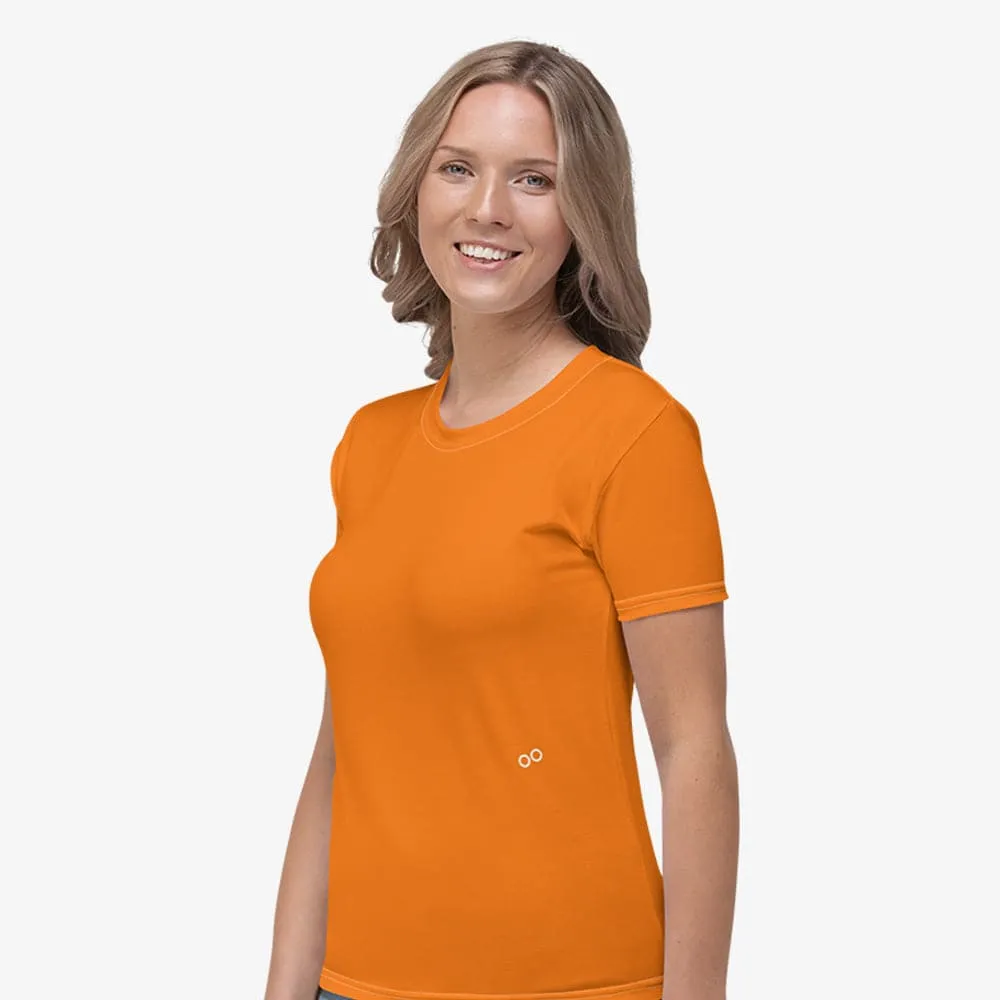 Monochrome Stretchy Tee Orange