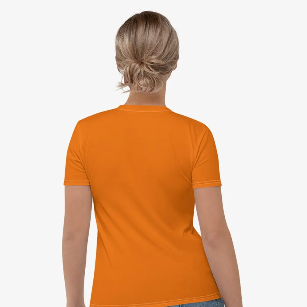 Monochrome Stretchy Tee Orange