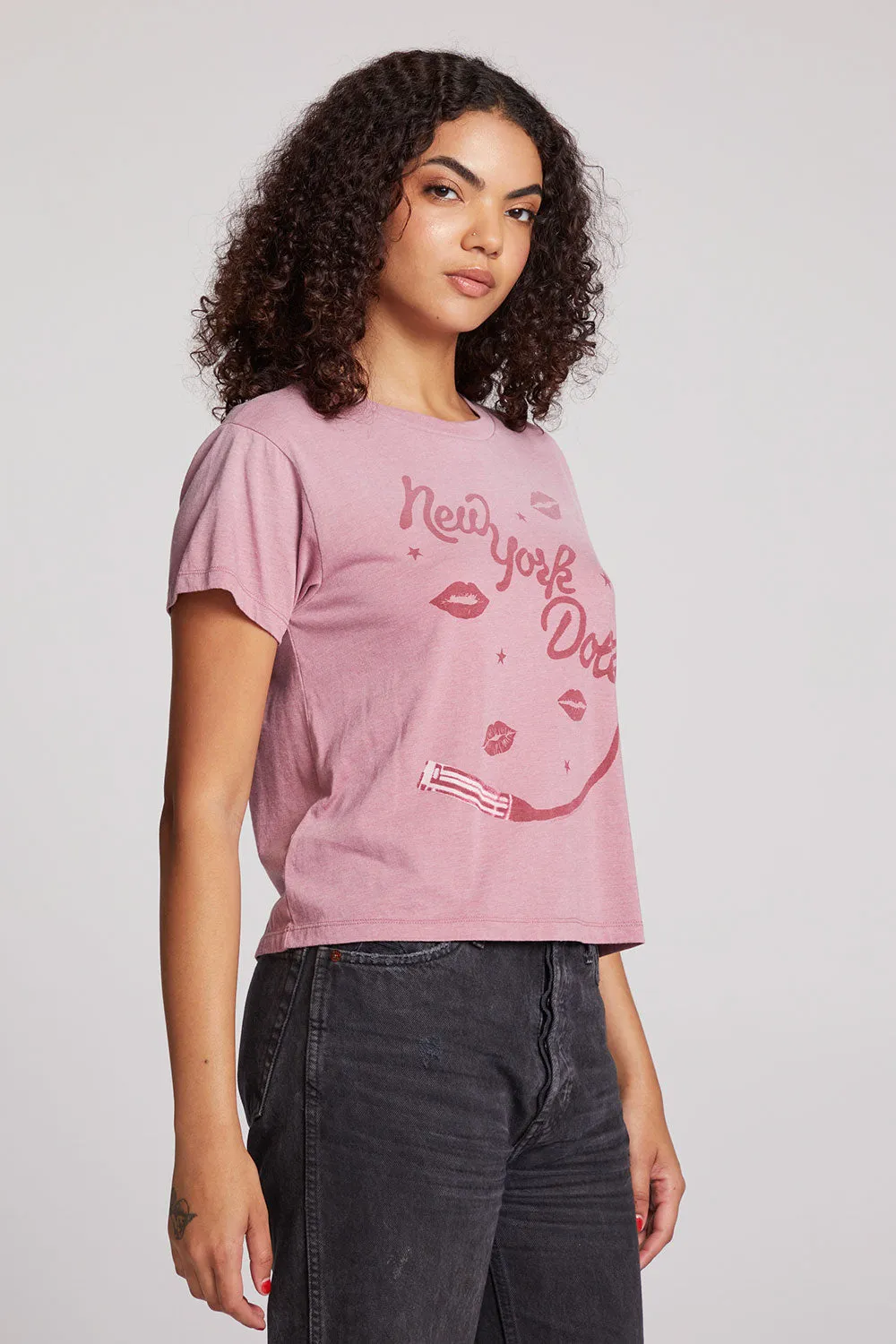 New York Dolls Script Logo Crewneck Tee