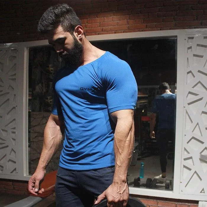 Ocean Blue Scoop Tee (Flex Dry Fit)- Sale