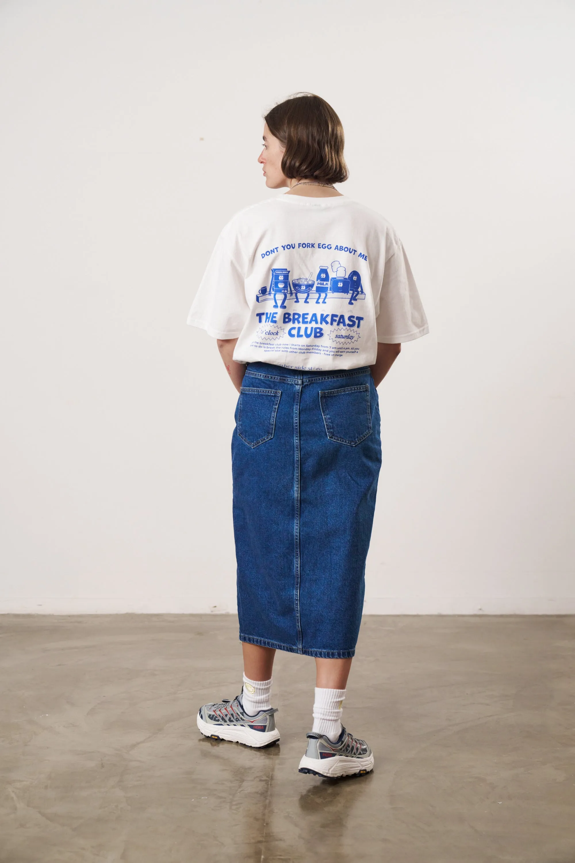 Other Side Store 'Breakfast Club' Tee - White