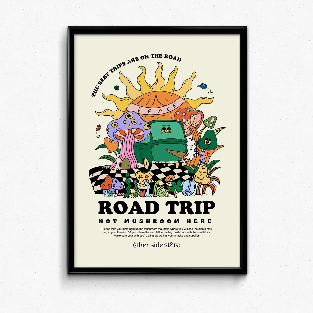 Other Side Store 'Road Trip' Organic Tee & Print Bundle