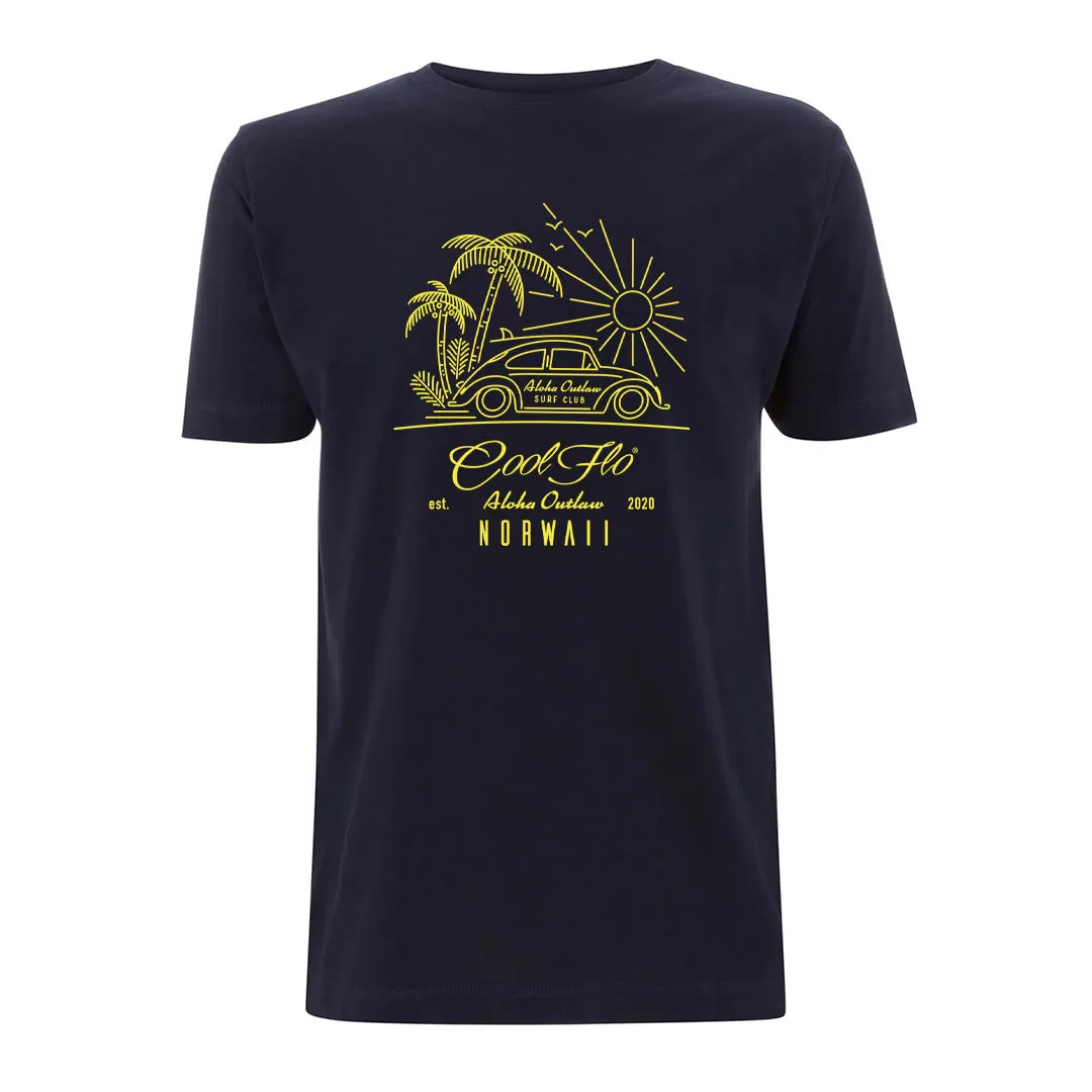 Outlaw Bug Large-Print Navy T-shirt