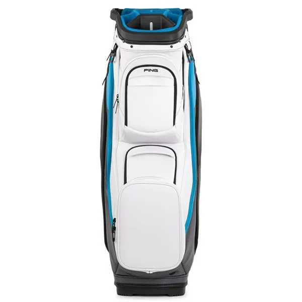 Ping DLX 2025 Cart Bag White Grey Blue