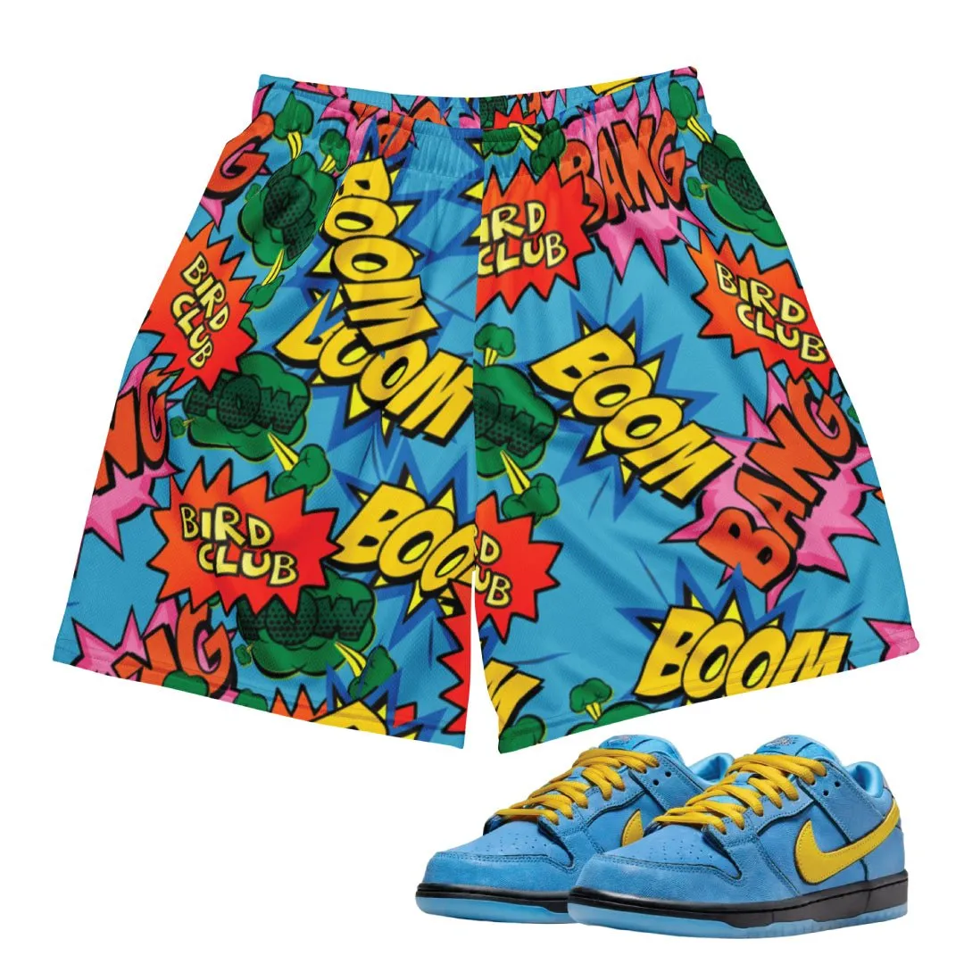 Power Puff Comic Boom Bubble Mesh Shorts