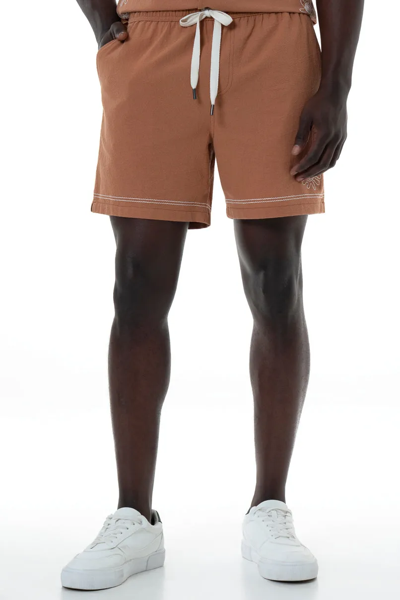 Pull On Shorts _ 154549 _ Rust