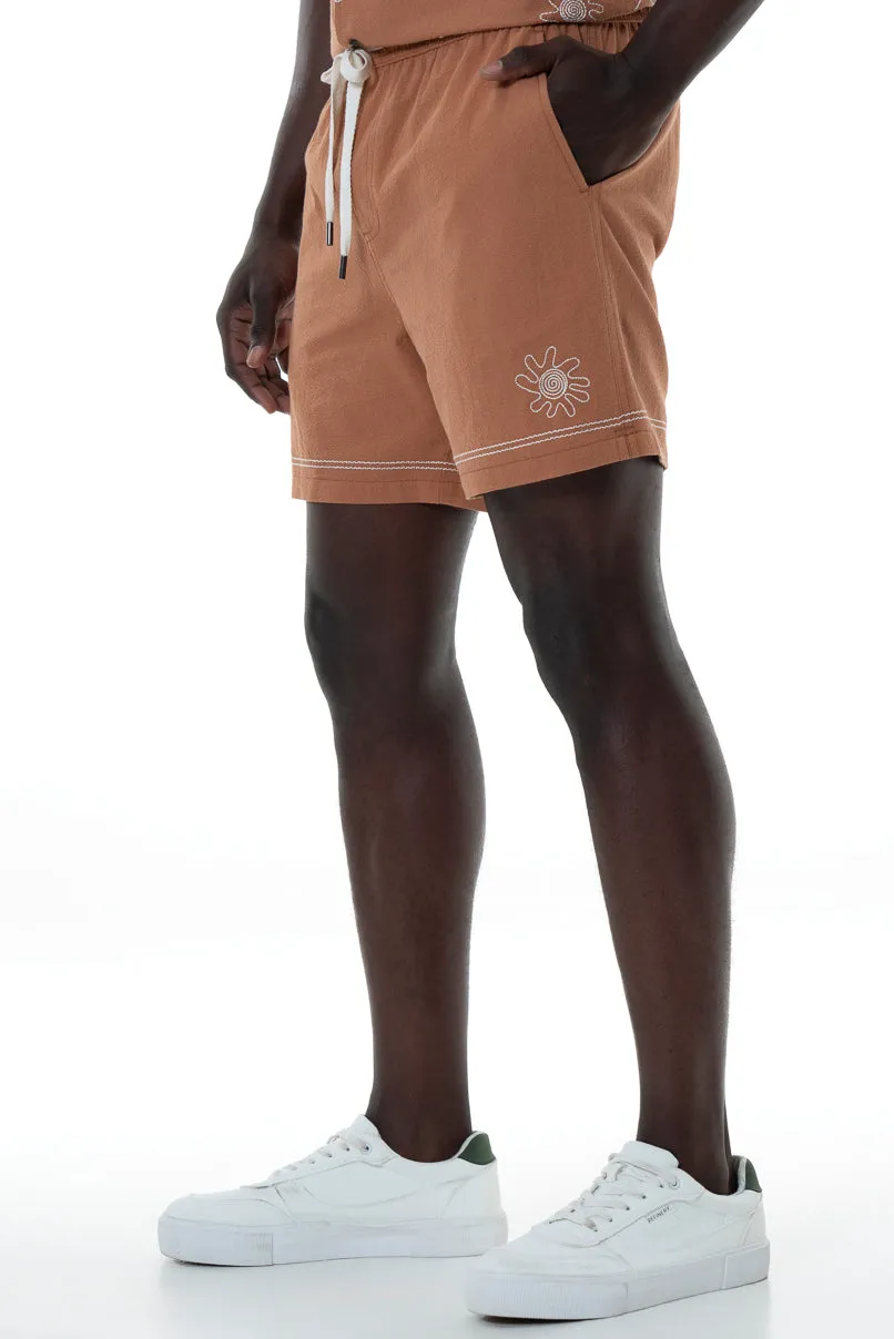 Pull On Shorts _ 154549 _ Rust